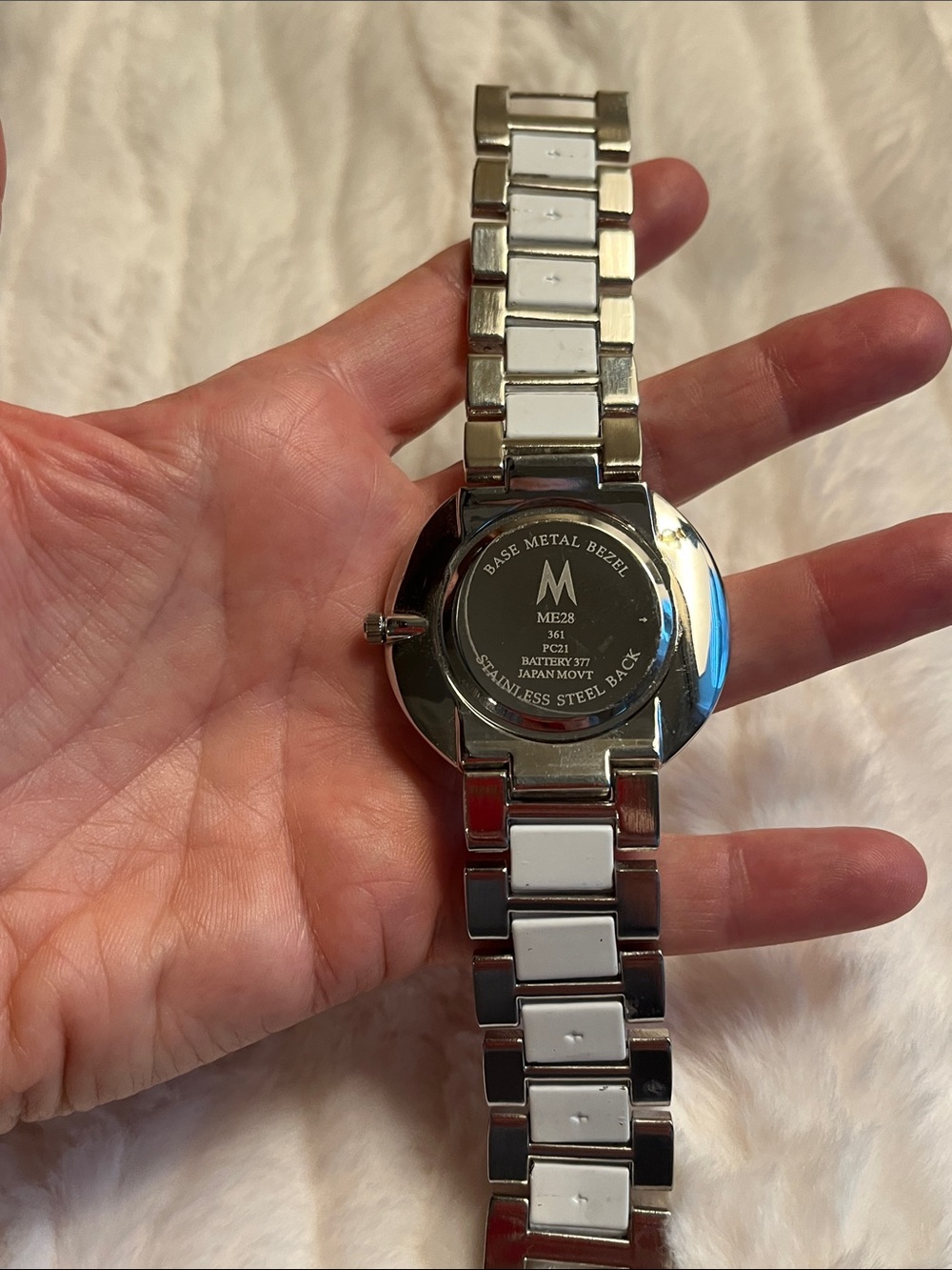Marc Jacobs Women's Silver and White Crystal Bracelet Watch - Picture 5 of 5